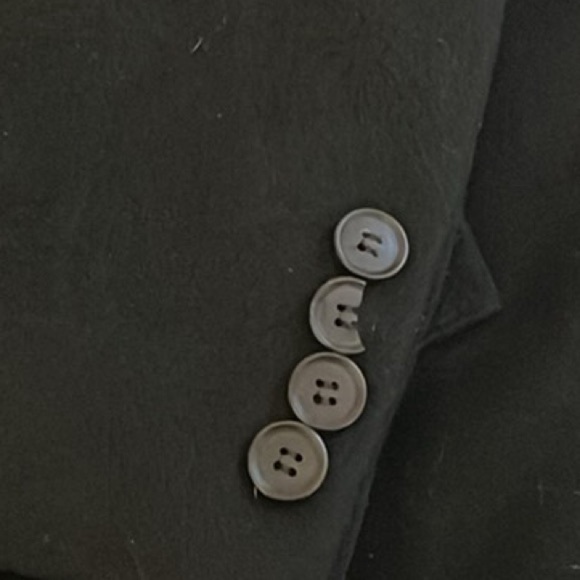 Calvin Klein Men's Wool-Blend Black Overcoat Size 44R - Picture 10 of 13